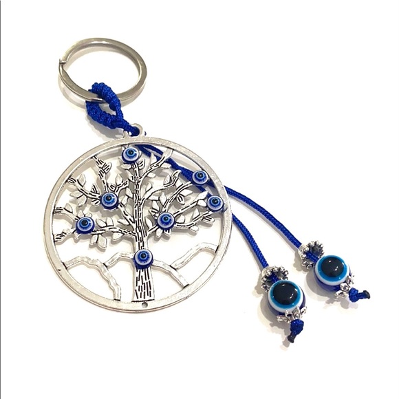 Evil Eye of Protection Keychain Tree Of Life - Picture 1 of 3